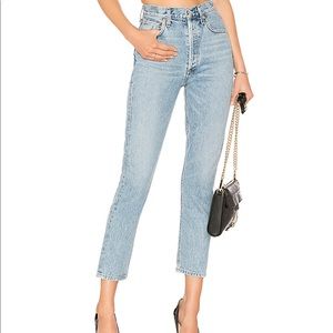 AGOLDE Riley Straight Crop Jeans in Renewal